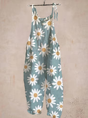 Mono de verano de tirantes finos para mujer de talla grande con estampado floral y alta elasticidad, no transparente