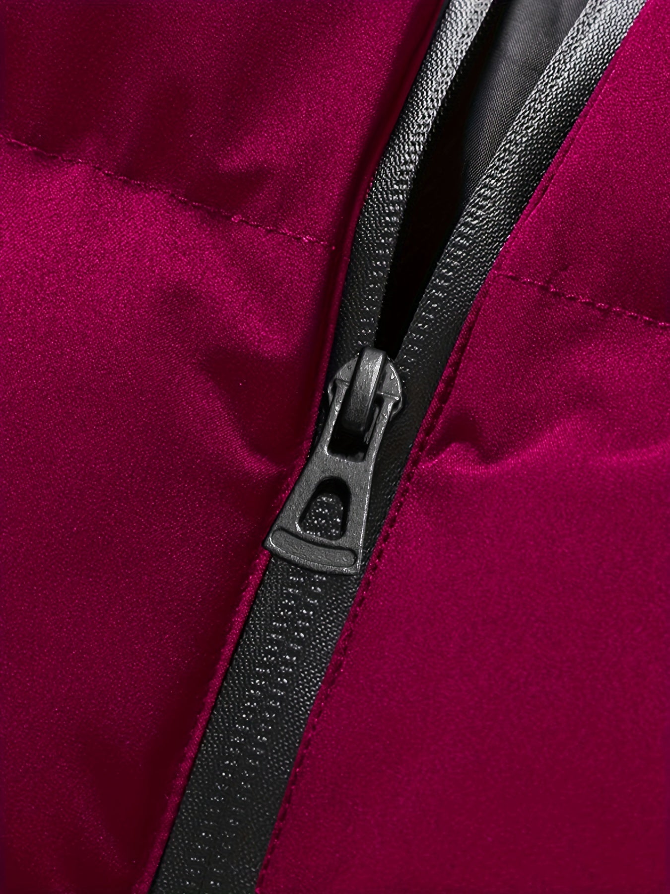 Men's Casual Stand Collar Woven Polyester Vest Spring Fall Loose Fit