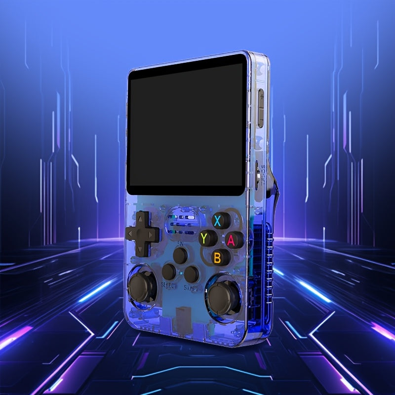64G xotira bilan portativ video o'yin konsoli, ishga tushganda darhol o'ynash, 3.5 dyuymli IPS ekran va 7 ta rang variantlarini sozlash imkoniyati, baxtli bolalik xotiralarini uyg'otish uchun mo'ljallangan.