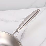 Stainless steel non-stick frying pan 3-layer construction for all stovetops