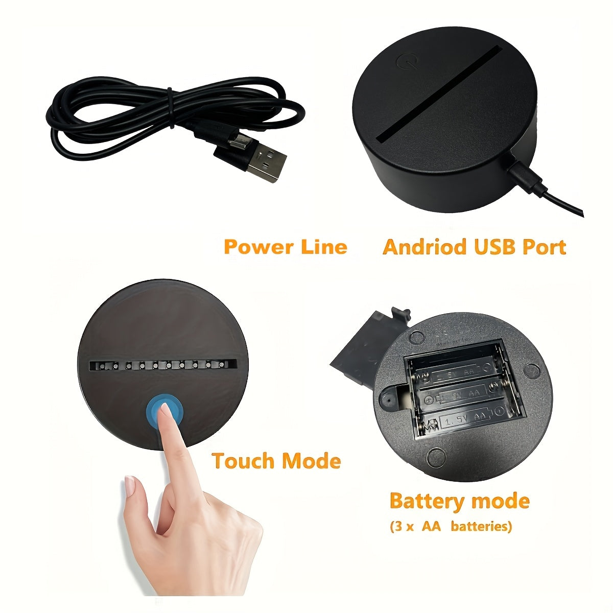 3D LED Light Art Decor for Festivals and Gifts