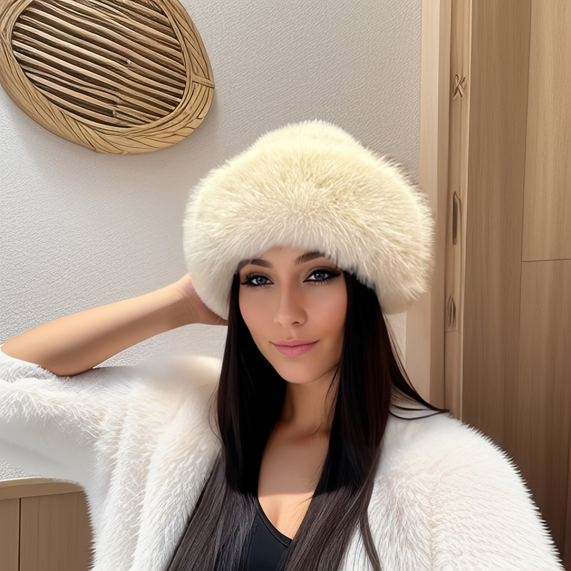 Ayollar uchun qishki baliqchilar shlyapasi, qalinlashtirilgan izolyatsiya, shamolga chidamli va sovuqdan himoyalovchi dizayn.