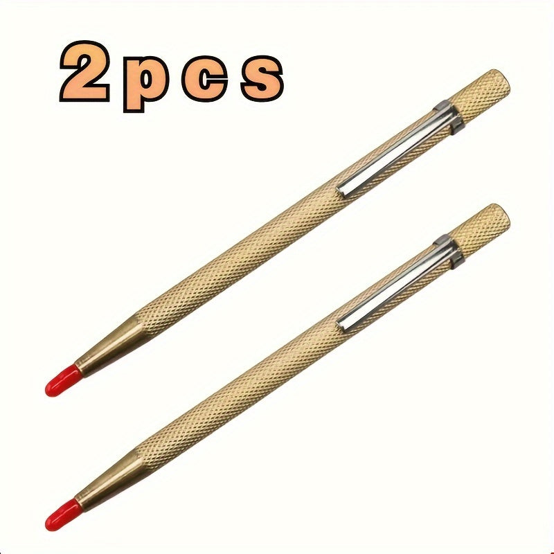 Two Piece Diamond Carbide Scriber Pen for Metalworking Woodworking Glass Tile