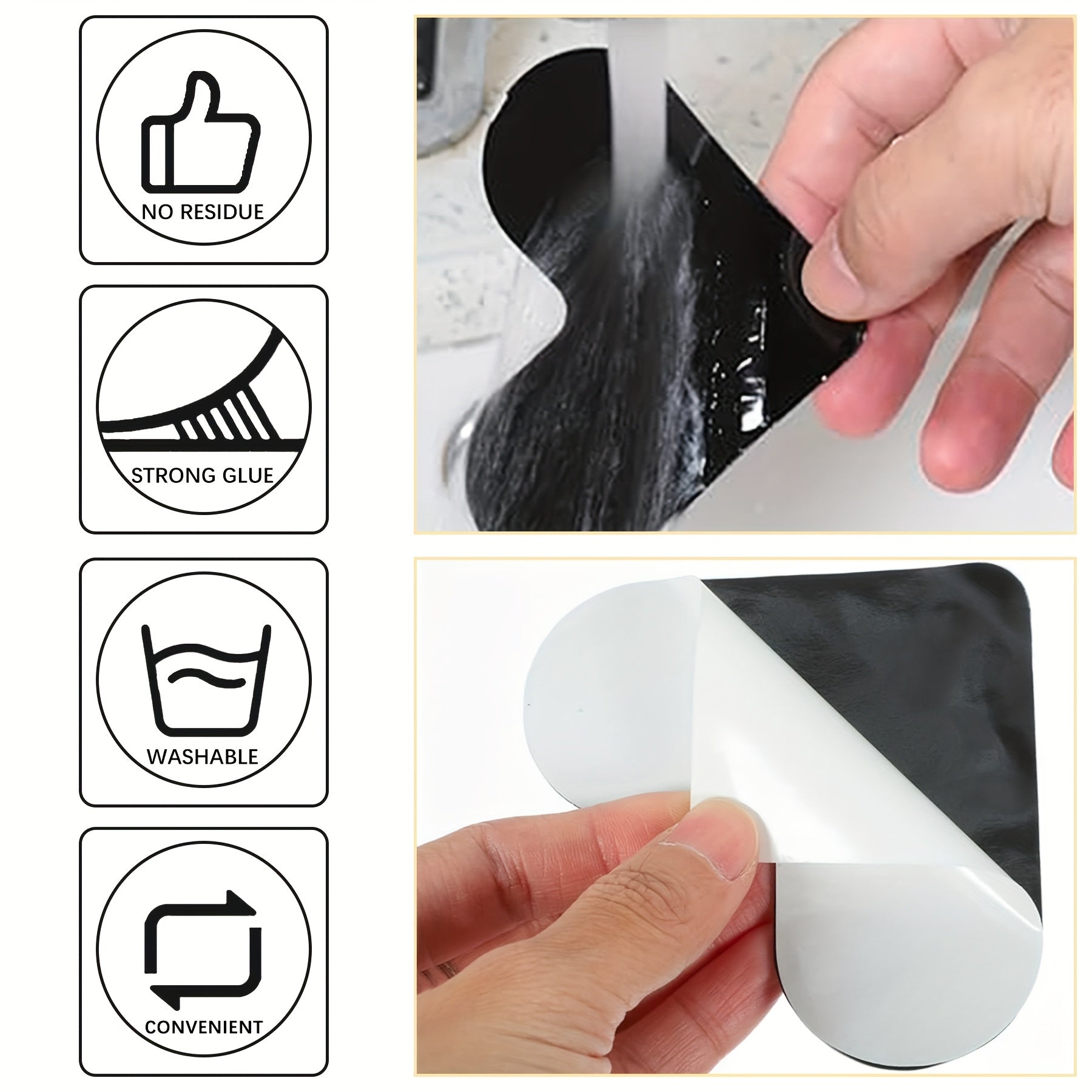 Набор из 16/12/8/4 сердцевидных ковровых зажимов противоскользящих наклеек для ковров для спальни