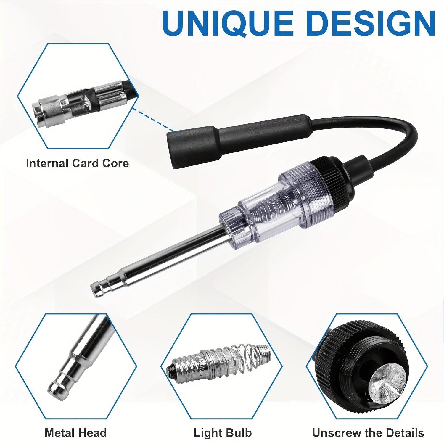 2pcs Spark Tester for Engine Diagnosis Ignition & Coil Armature Detector