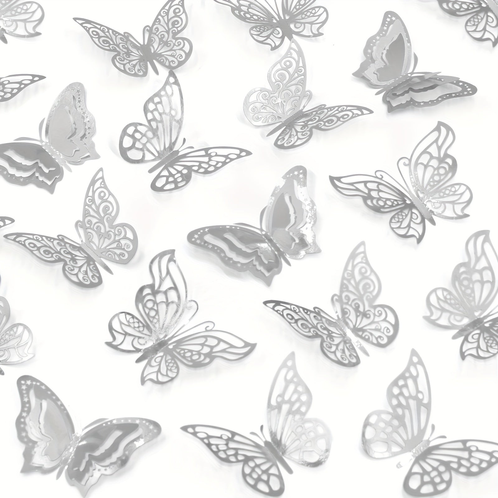 48 3D Butterfly Wall Stickers for Home Decor and Party Decorations