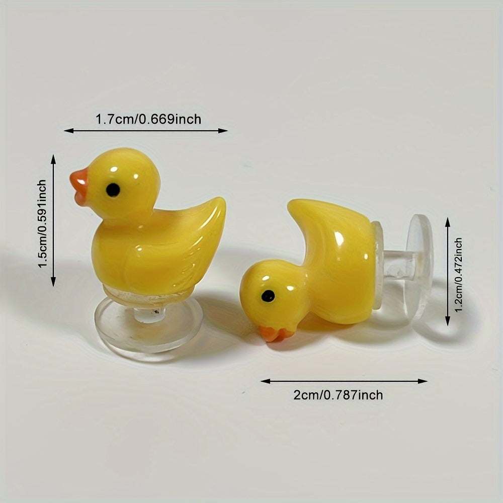 12/26pcs Cute 3D Animal Yellow Duck Shoe Charms Garden Shoe Decorations