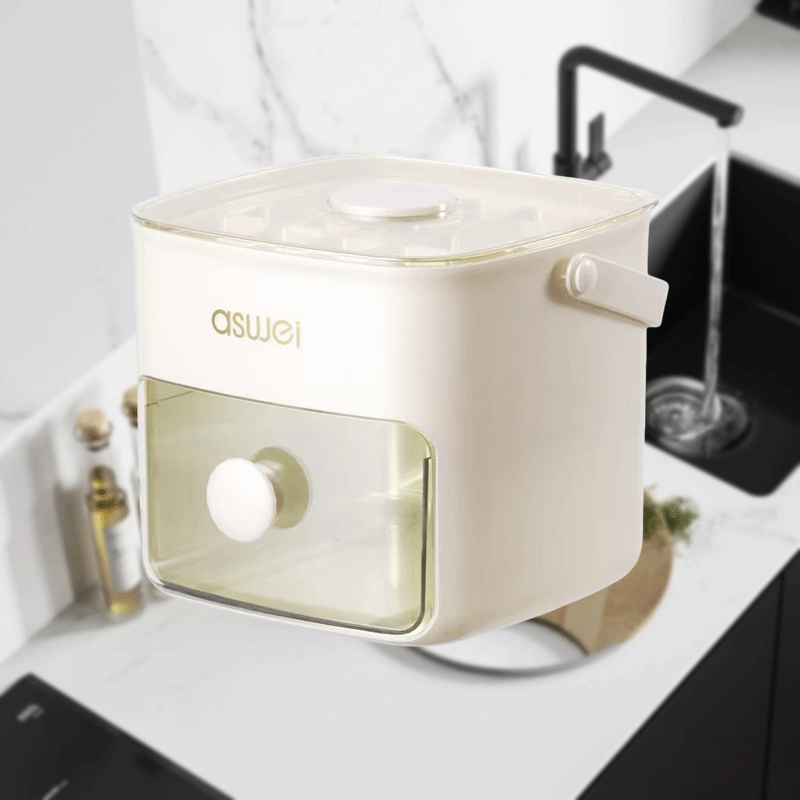 Square Ice Maker 48-Block Double Layer Manual Large Capacity No Electricity