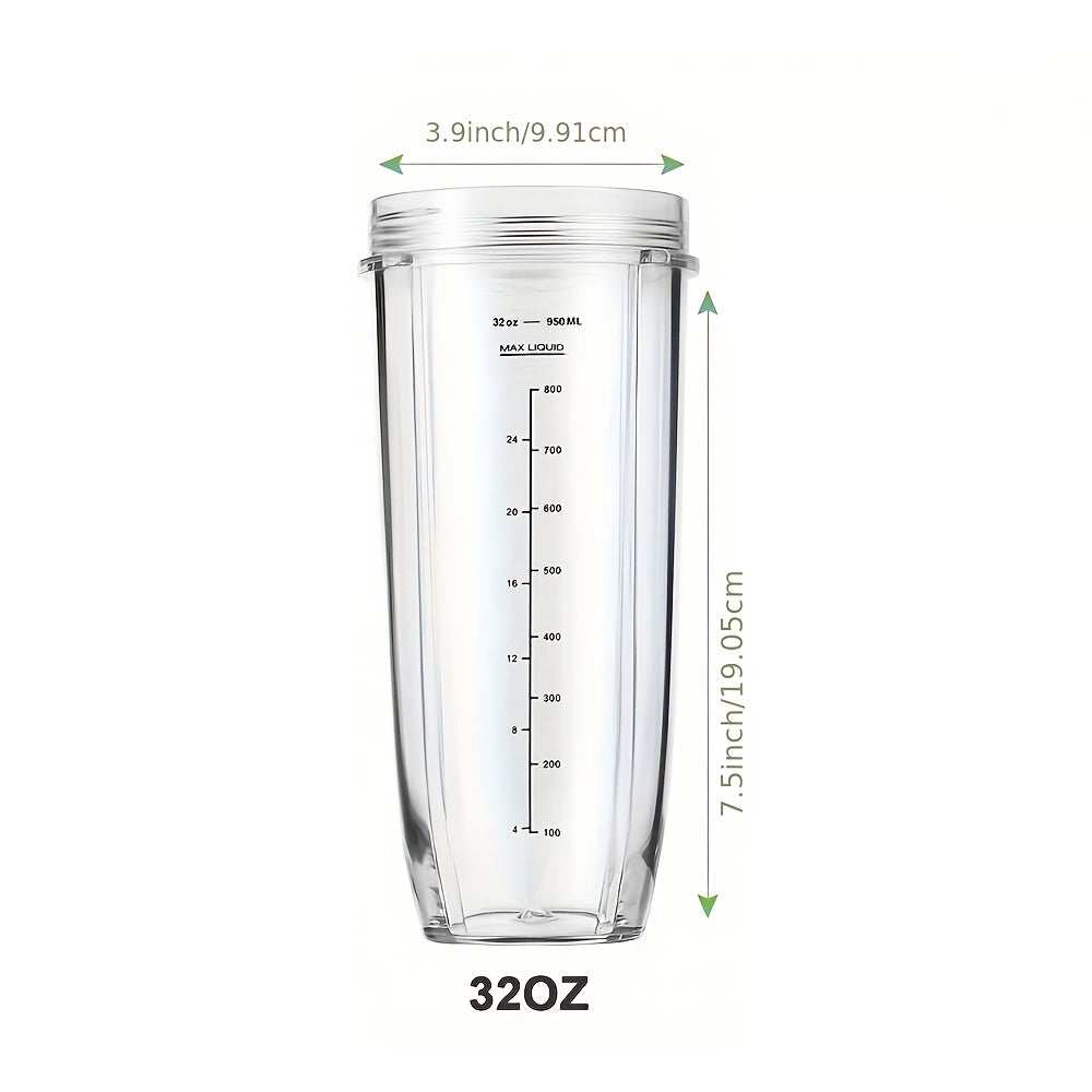 Заменяемые чаши для блендеров Nutri Ninja, доступные в размерах 18oz, 24oz и 32oz. Изготовлены из ABS-пластика и безопасны для контакта с пищей. Совместимы с блендерами серии Auto-iQ.