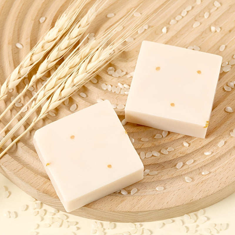 Unisex Thai Rice Milk Soap 60g Moisturizing Cleansing Facial Handmade Coconut Skin