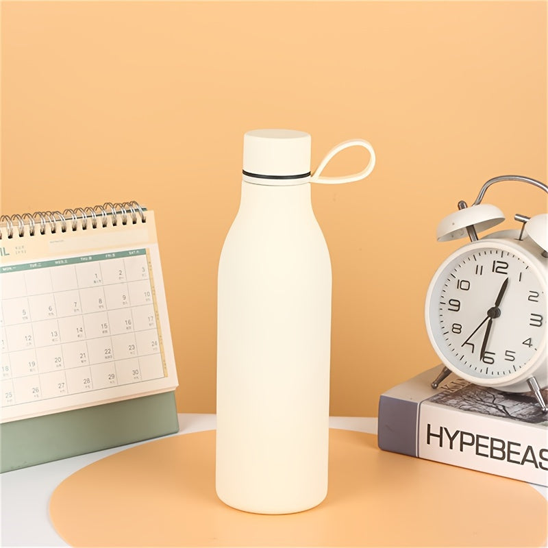 Stainless Steel Vacuum Insulated Water Bottle 500ml Leak-Proof with Handle for Outdoor Activities
