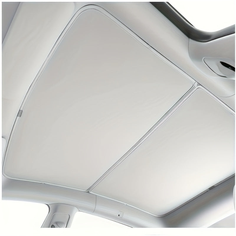 Retractable Glass Sunshade Roof for Model Y UV Heat Insulation