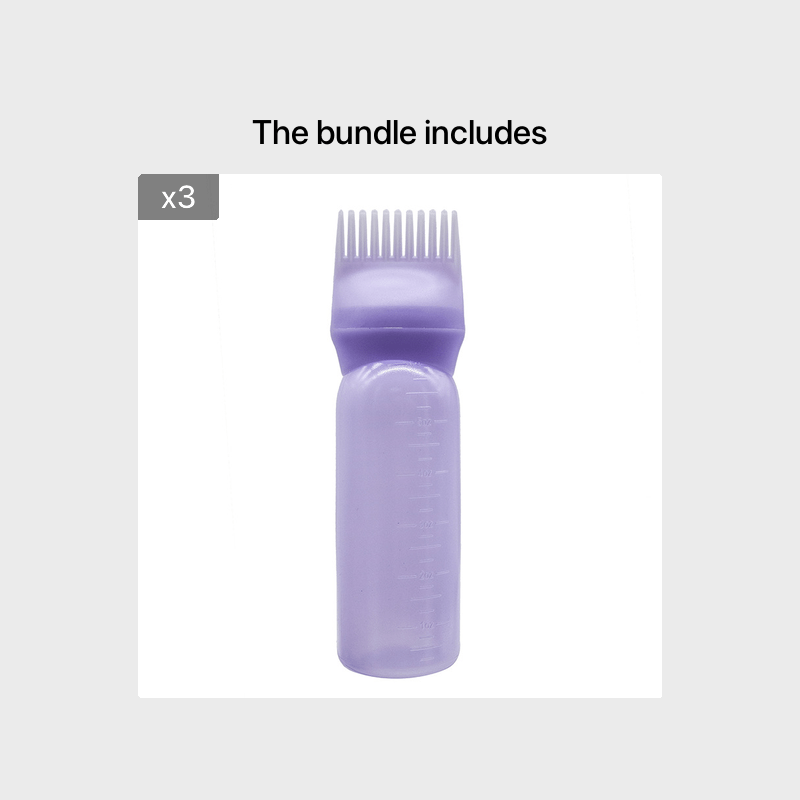 Soch bo'yash va yuvish uchun plastmassa quruq tozalash shishasi, qalinlashtirish darajasi bilan