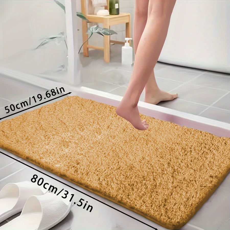 Ultra-Soft Non-Slip Absorbent Bathtub Mat for Bathroom and Laundry