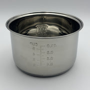 Stainless Steel Inner Pot 2L for Rice Cookers Food Safe Replacement Bowl