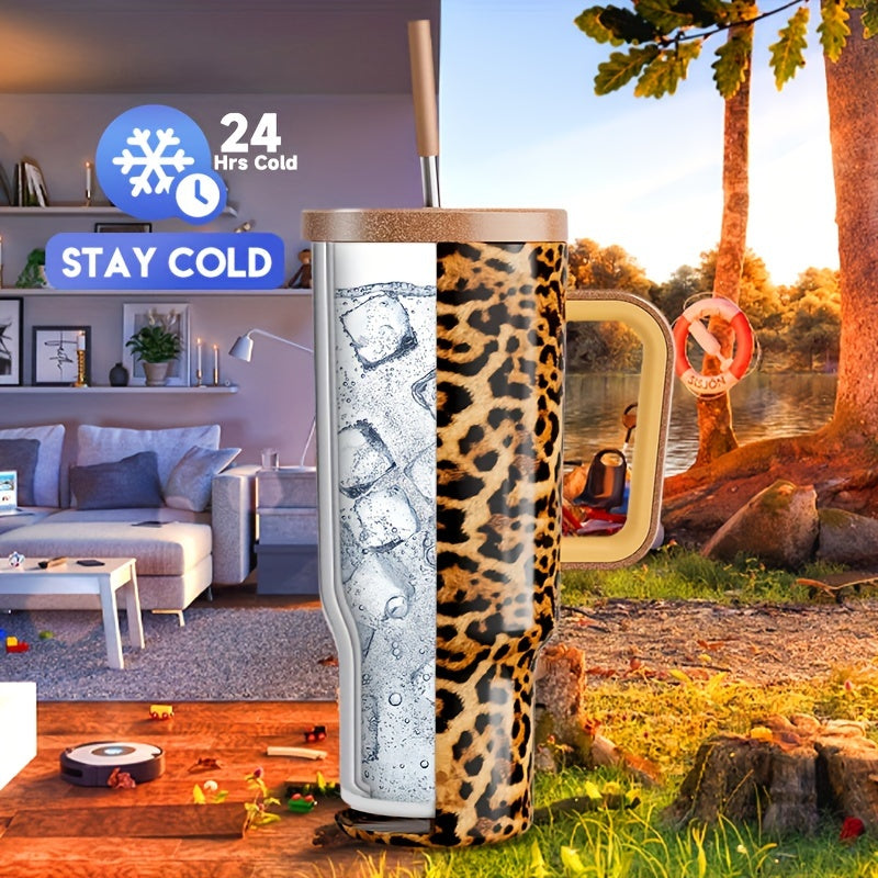 40oz Izolyatsiyalangan zanglamaydigan po'lat sayohat mug, qopqoq va qobiq bilan, issiq sovuq BPA-free