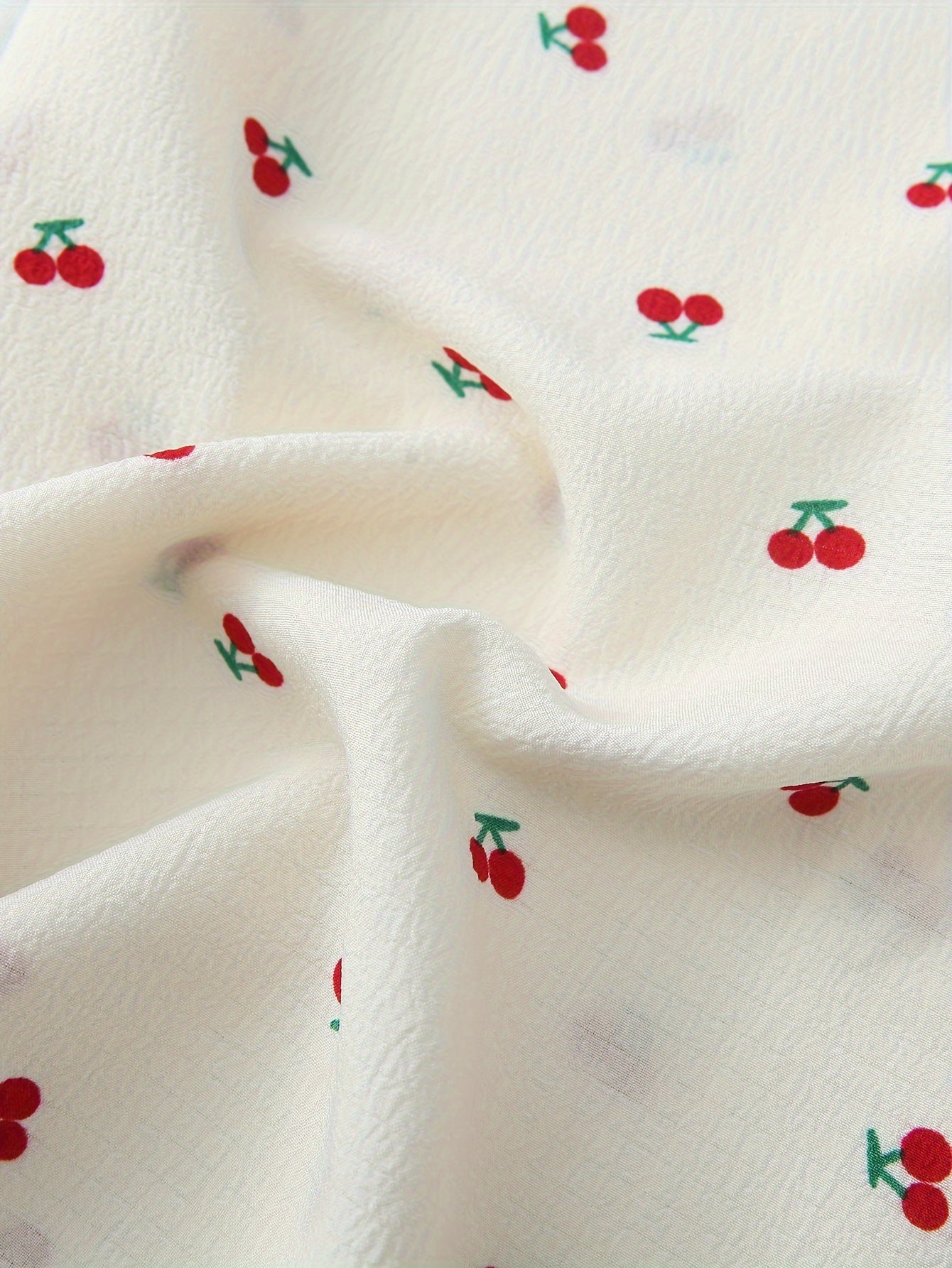 Women's Plus Size Cherry Print Cotton Sleep Dress Short Sleeve Nightshirt