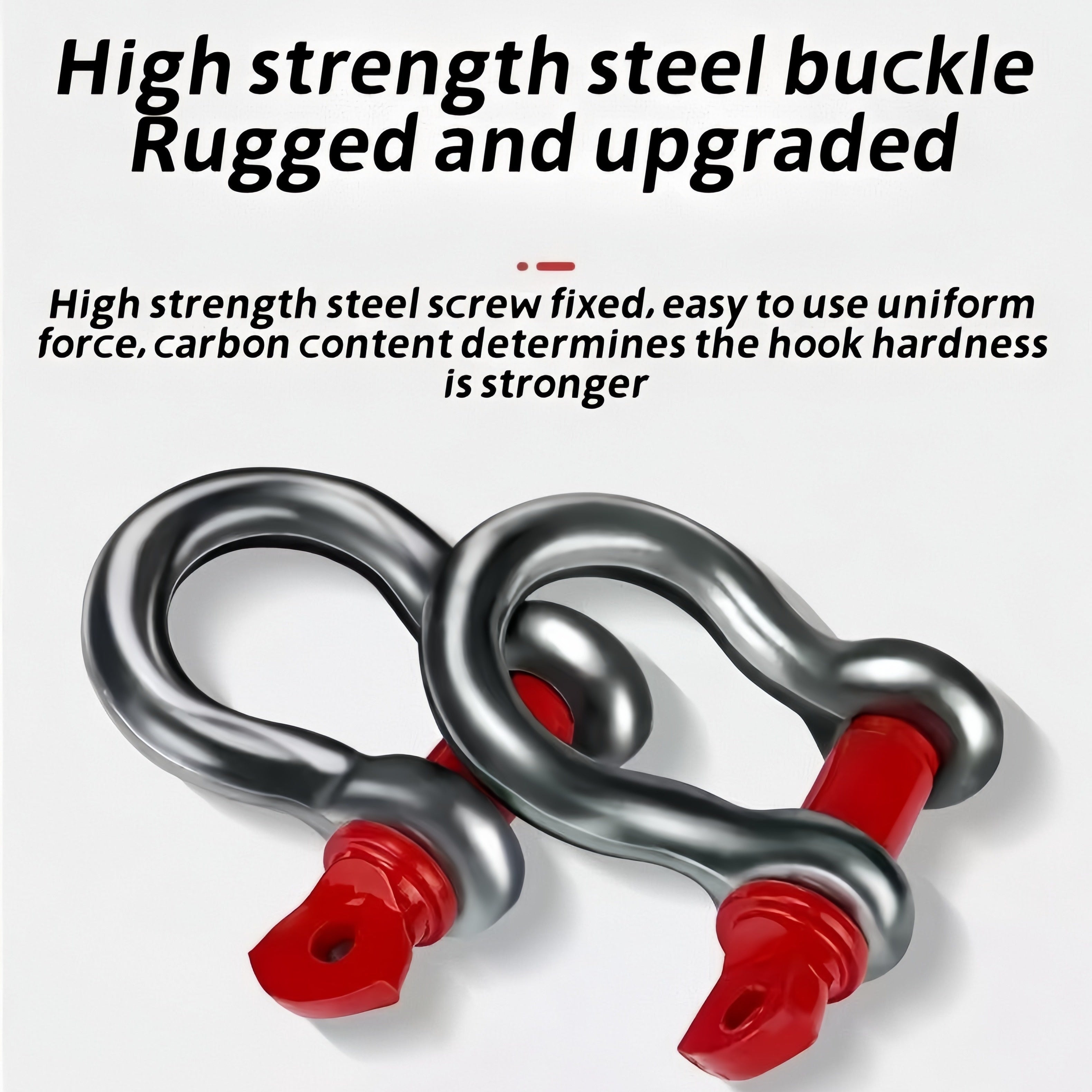 Cuerda de remolque de alta resistencia 5500 lb, recuperación de emergencia para coche, poliéster, gancho de acero reflectante