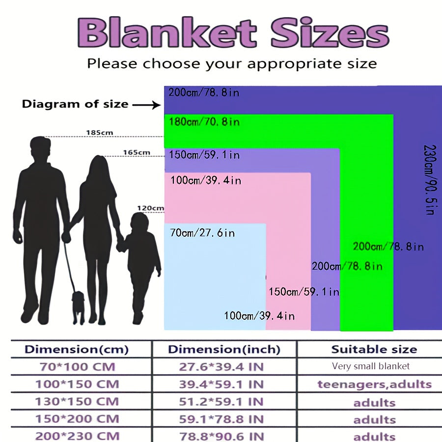 Wavy Pattern Knitted Polyester Bed Blanket Ultra-Soft Thick Cozy for Bed Sofa Dorm