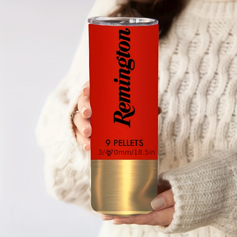 Remington Bullet zanglamas po'latdan yasalgan tumbler, ov qilish va ochiq havoda vaqt o'tkazishni yoqtiradiganlar uchun ideal sovg'a.