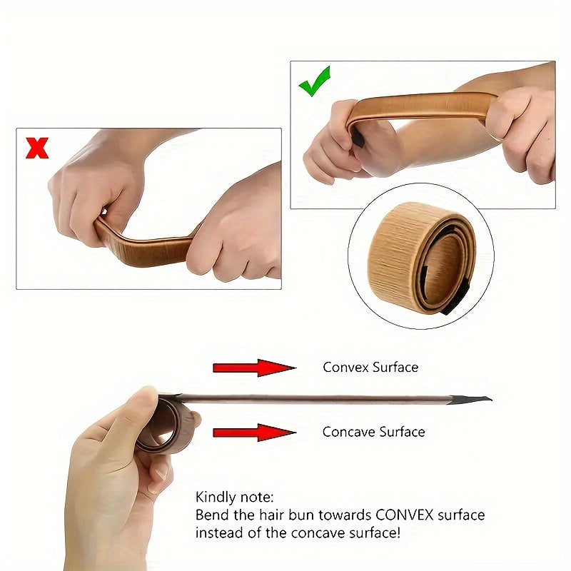 Ayollar uchun oson soch kliplari, vintage soch aksessuari, bun va curling uchun