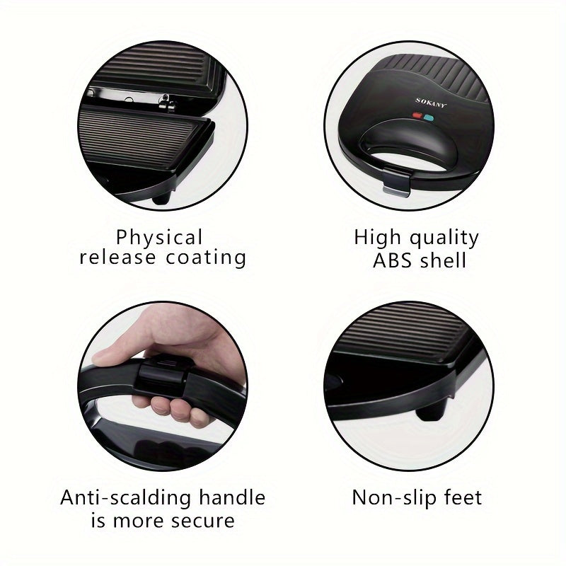 Электрический сэндвич-мейкер, вафельница, тостер 220В, европейская вилка