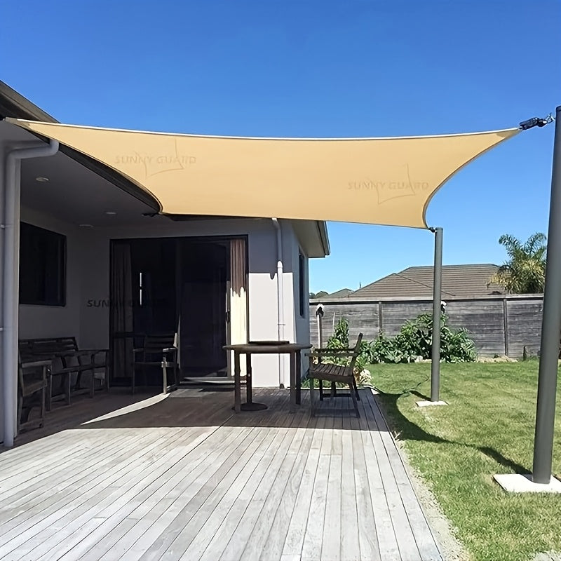 Breathable Beige Sunshade Mesh Fabric with 90% UV Protection for Outdoor Areas