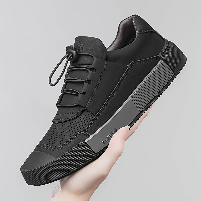 Men's Casual Sneakers Breathable Synthetic Upper Rubber Sole All-Season Low Top Streetwear
