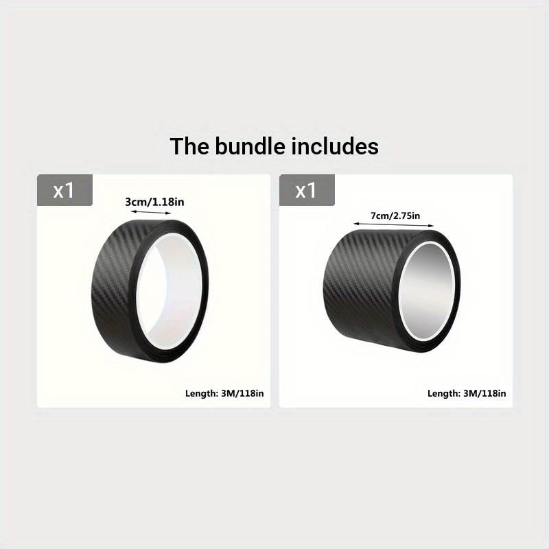 Matte qora 3D karbon tolali stiker avtomobil eshigi qirralarini chizish va suv zarbalaridan himoya qiladi.