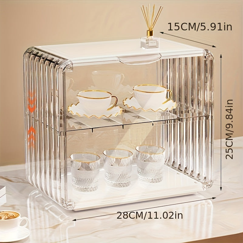 Women Plastic Makeup Organizer with Drawers Waterproof Vanity Storage