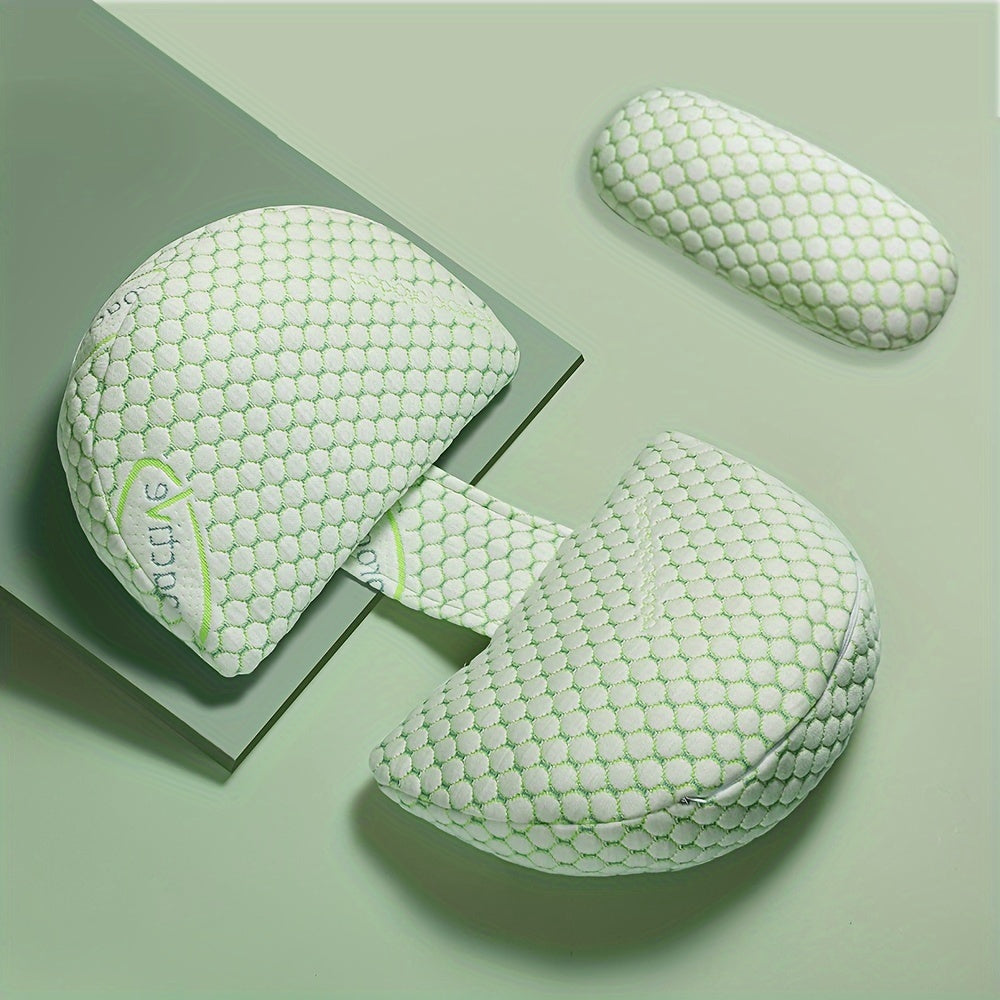 "Moslashuvchan va Olib Tashlanadigan Qopqoq bilan Homiladorlik Yostiqchasi - Orqa, Qorin va Oyoqni Qo'llab-quvvatlash uchun Yumshoq To'liq Tanali Homiladorlik Yostiqchasi - Kutilayotgan Onalar uchun Mukammal Sovg'a"