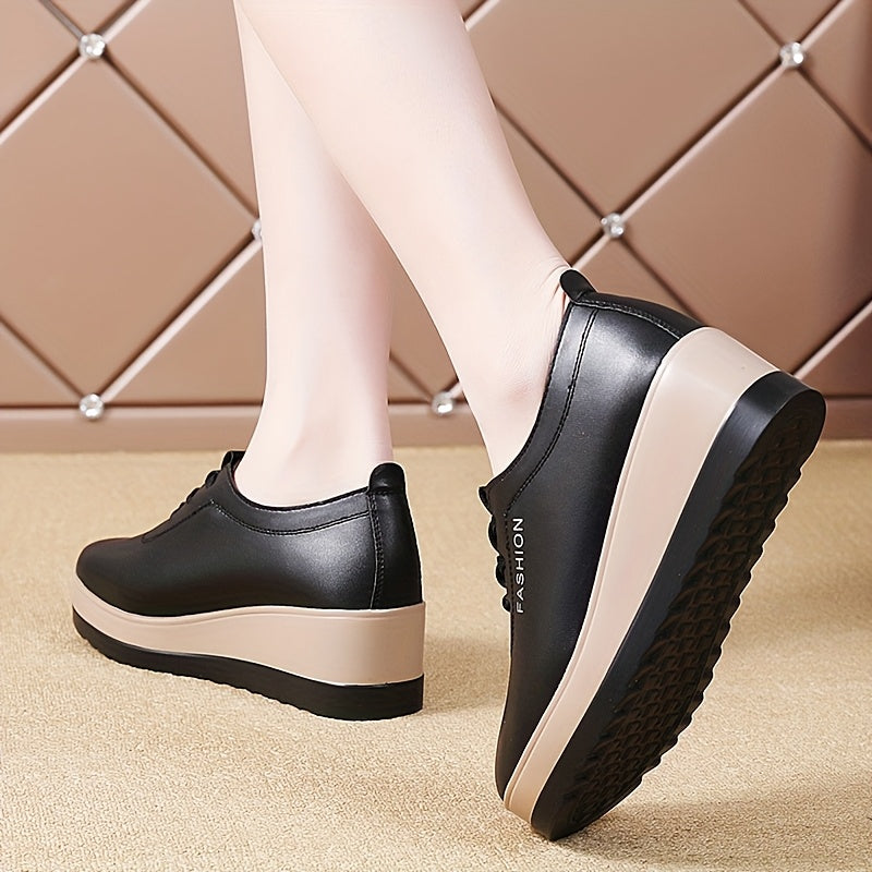Women's Casual Slip-On Loafers Faux Cover Upper Black White Stripe All-Season Shoes