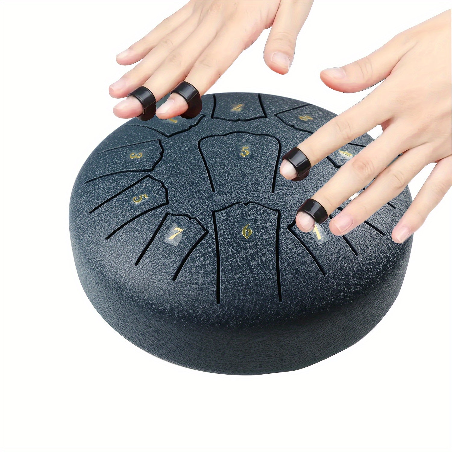 15.24 sm po'lat tiltongli davul, 11 ta ohang bilan, kattalar uchun, yashil, dengiz bo'yi va ko'k, musiqa asbobi