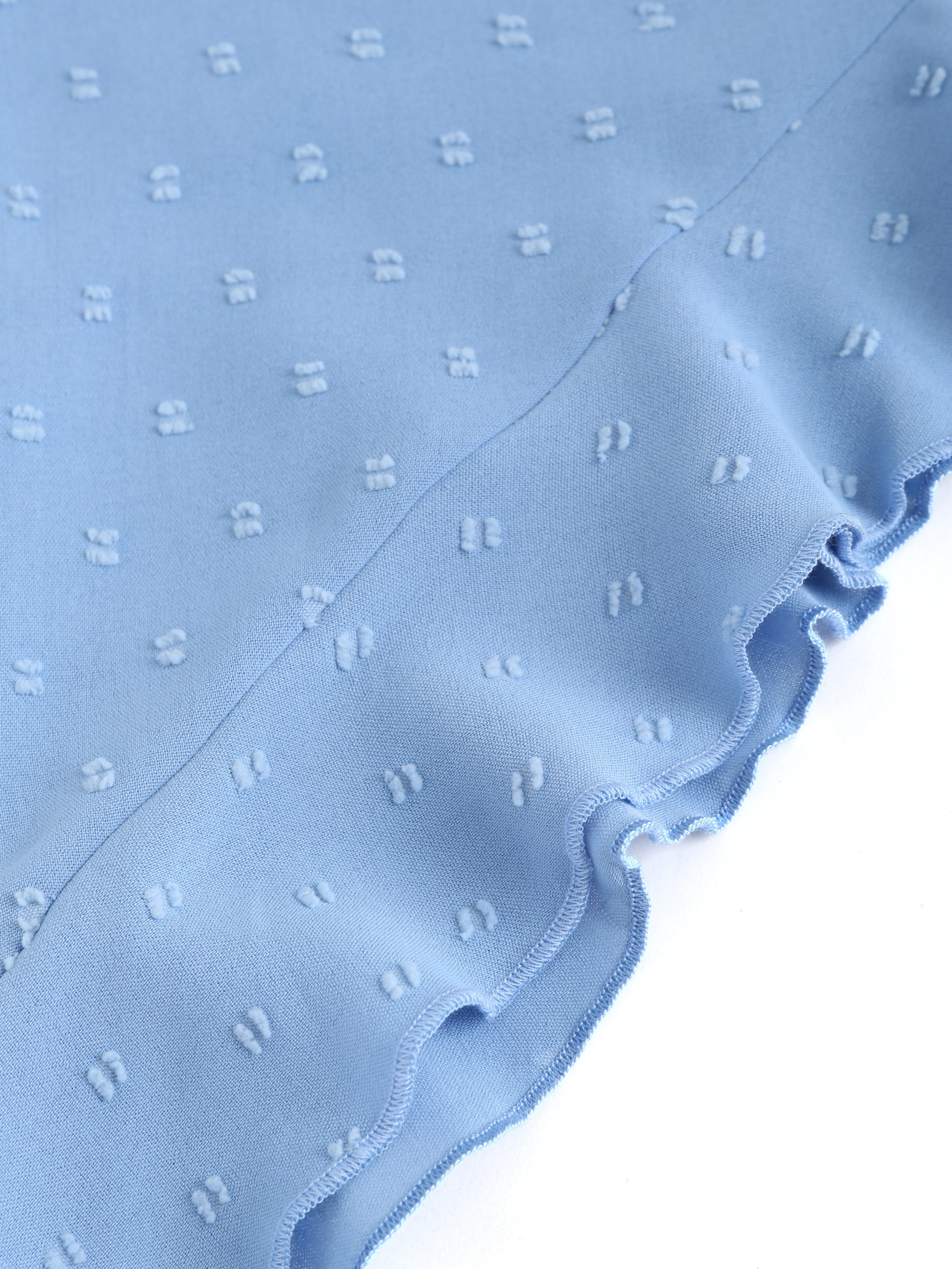 Bej Shveytsariya nuqtali bluz, ruffle bilan bezatilgan, bog'lamali bo'yin, uzun qo'lli, kuz vintage uslub