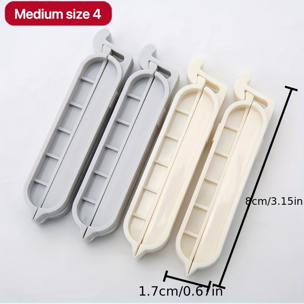 8 ta oziq-ovqat sumkasi kliplarining to'plami, oshxona uchun yuqori sifatli yopish kliplari, oziq-ovqatni yangi saqlash