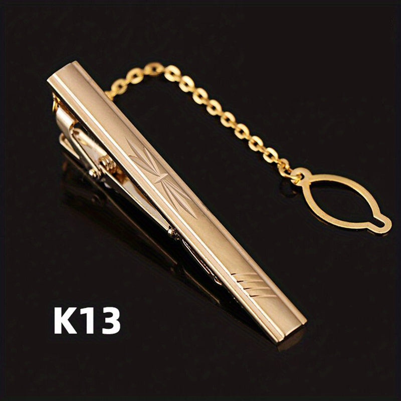 Men's Tie Bar Clip for Business and Weddings Stainless Steel Slim Tie Pin