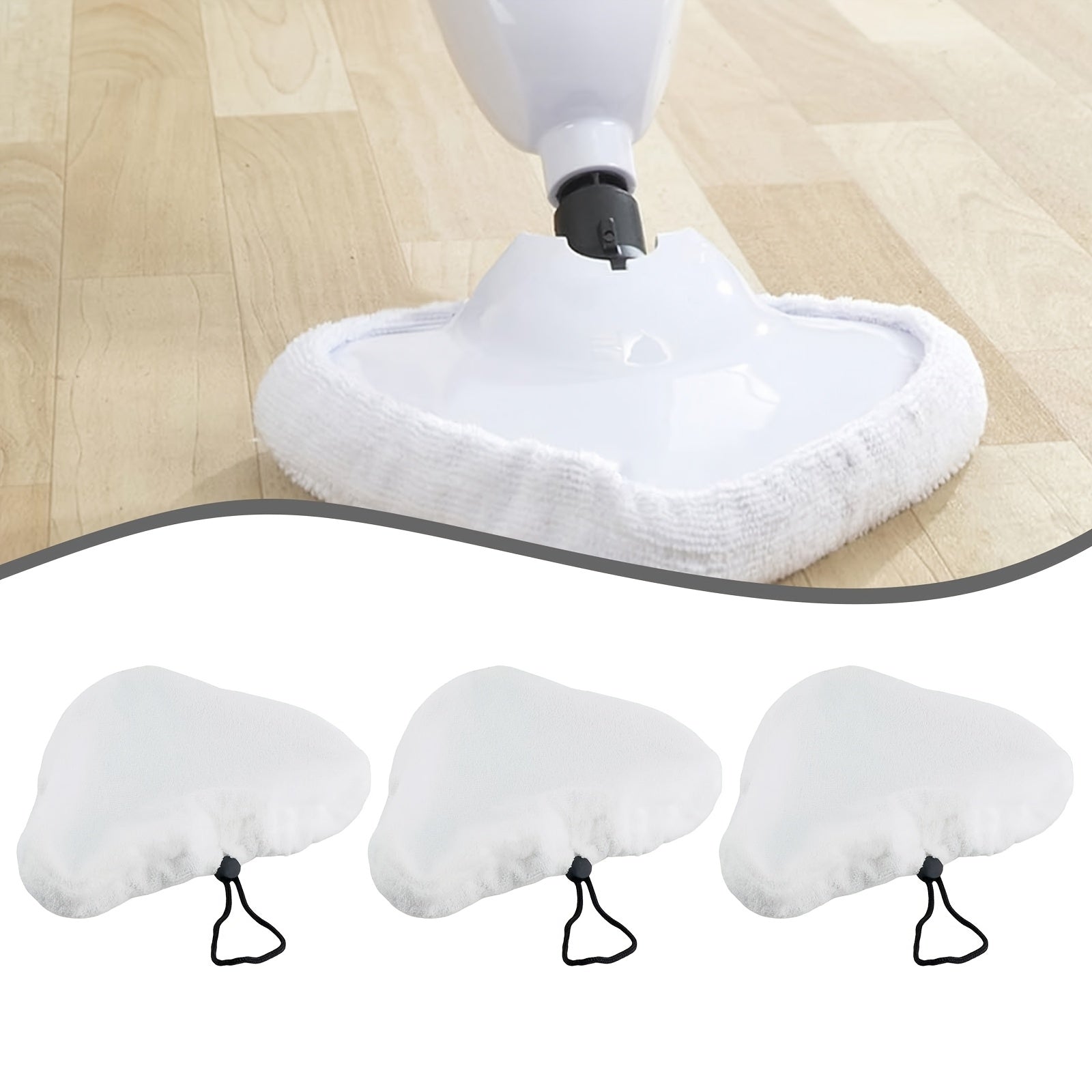 Steam Mop Matoyi qoplamalari Paket, qayta ishlatiladigan mikrotoʻlqinli mato, polni tozalash uchun