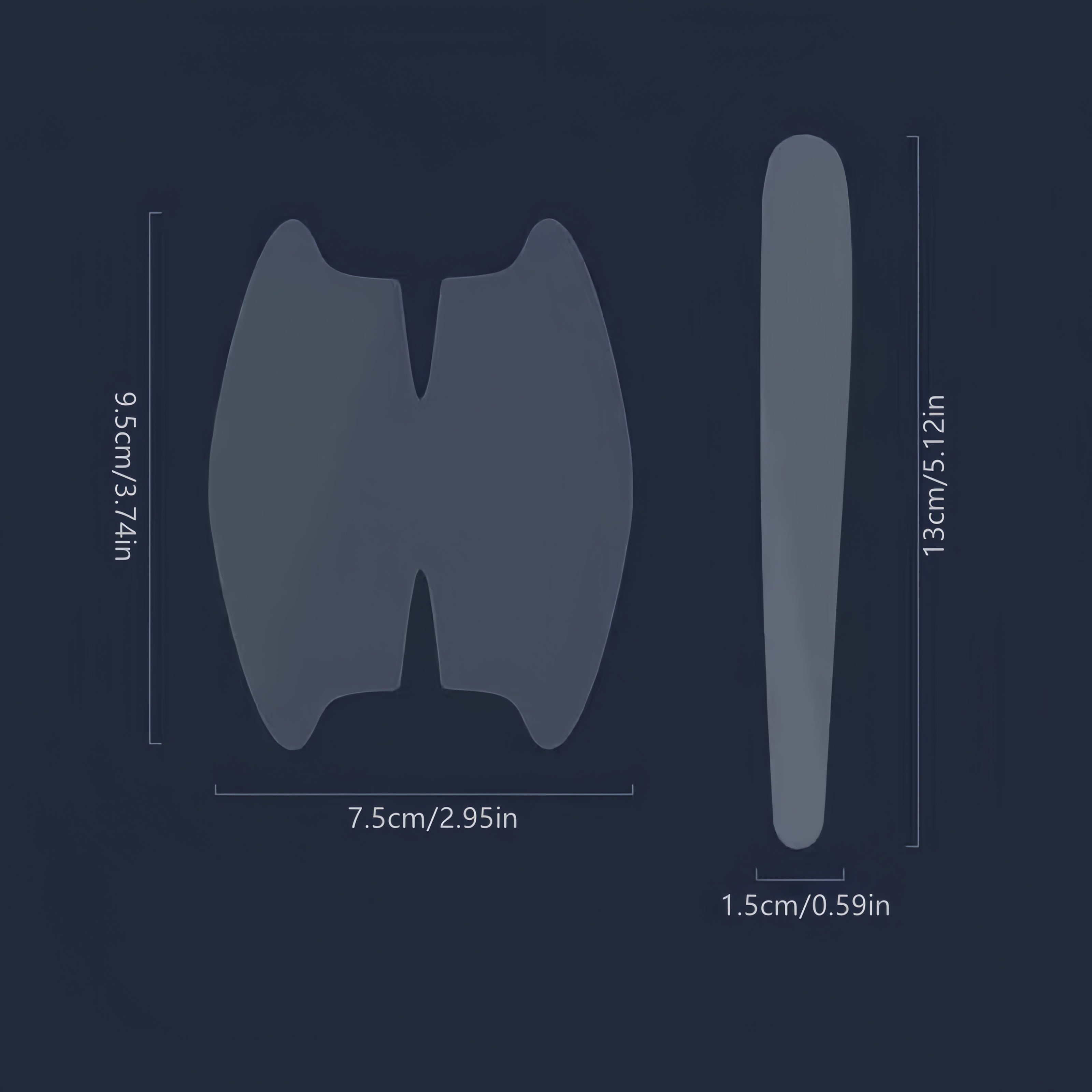 Película protectora transparente de vinilo antiarañazos para bol de puerta de TPU de 8 piezas