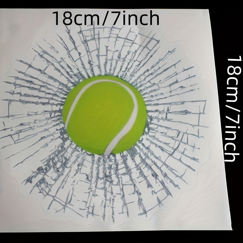 Car 3D Elf Ball Car Window Stickers Funny Creative Decoration Tennis Glass