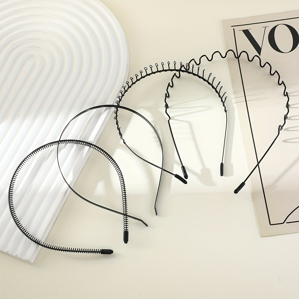 Men's Sports Headbands Set of 8 Breathable Moisture-Wicking Athletic Headbands