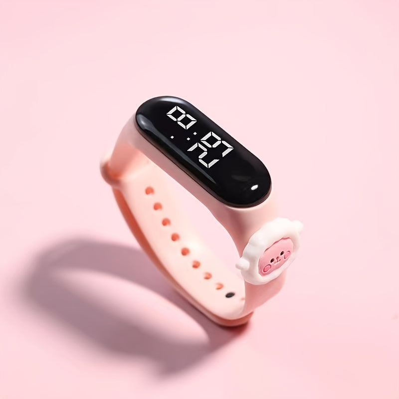 Kids Digital Sports Watch Silicone Band Non-Waterproof LED Touch Screen