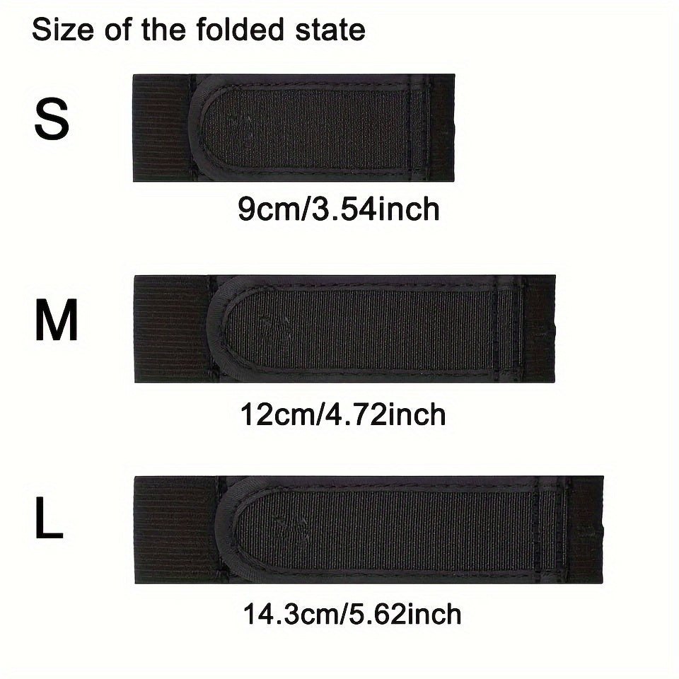 Set of 2 Unisex Elastic Waistbands No-Buckle Stretch Adjustable Nylon Straps
