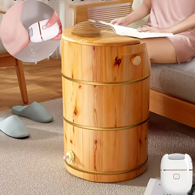 3-in-1 Rechargeable Foot Scrubber with 3 Replaceable Heads and 2 Speed Settings