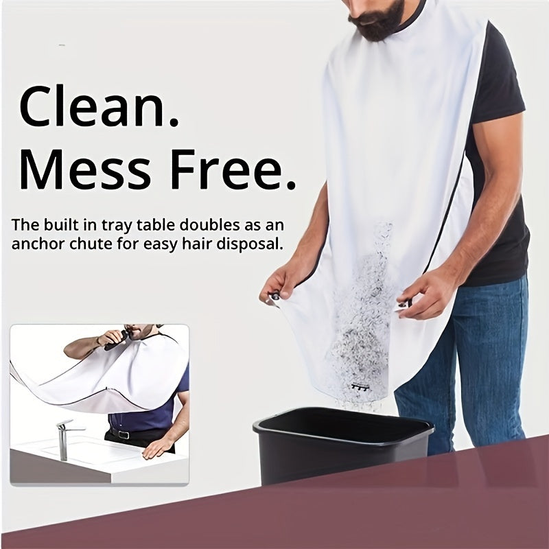 Erkaklar uchun soqolni yuvish va parvarish qilish aksessuari uchun erkaklar soqol bib aproni soch tutqich