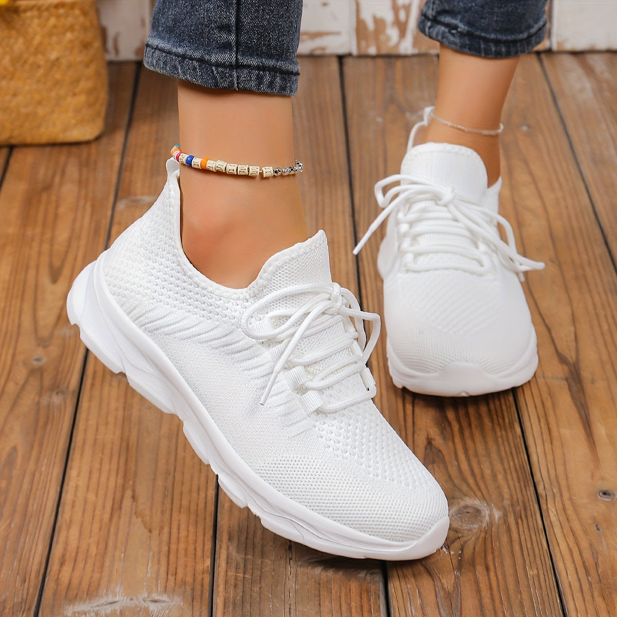 Women's Casual Sneakers Slip-On Breathable Low-Top Walking Shoes