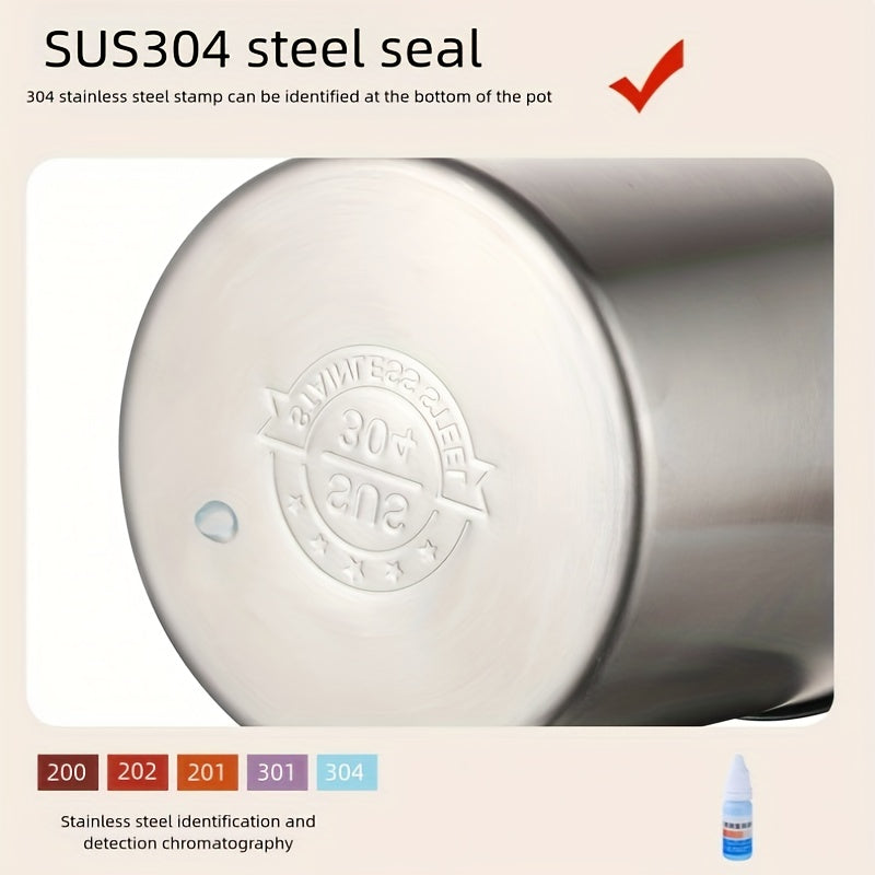 Freidora de acero inoxidable compatible con inducción olla de cocina multifunción que ahorra aceite