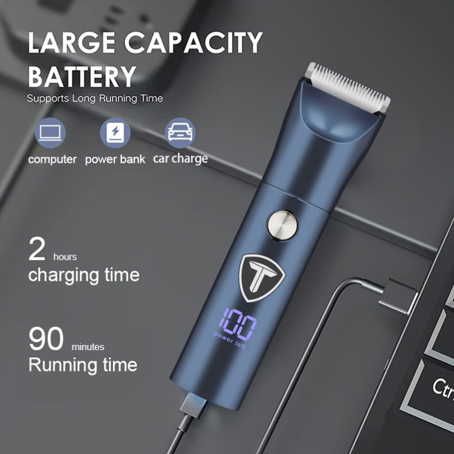 Professional groin and body trimmer with ceramic blade for men and women face nose grooming