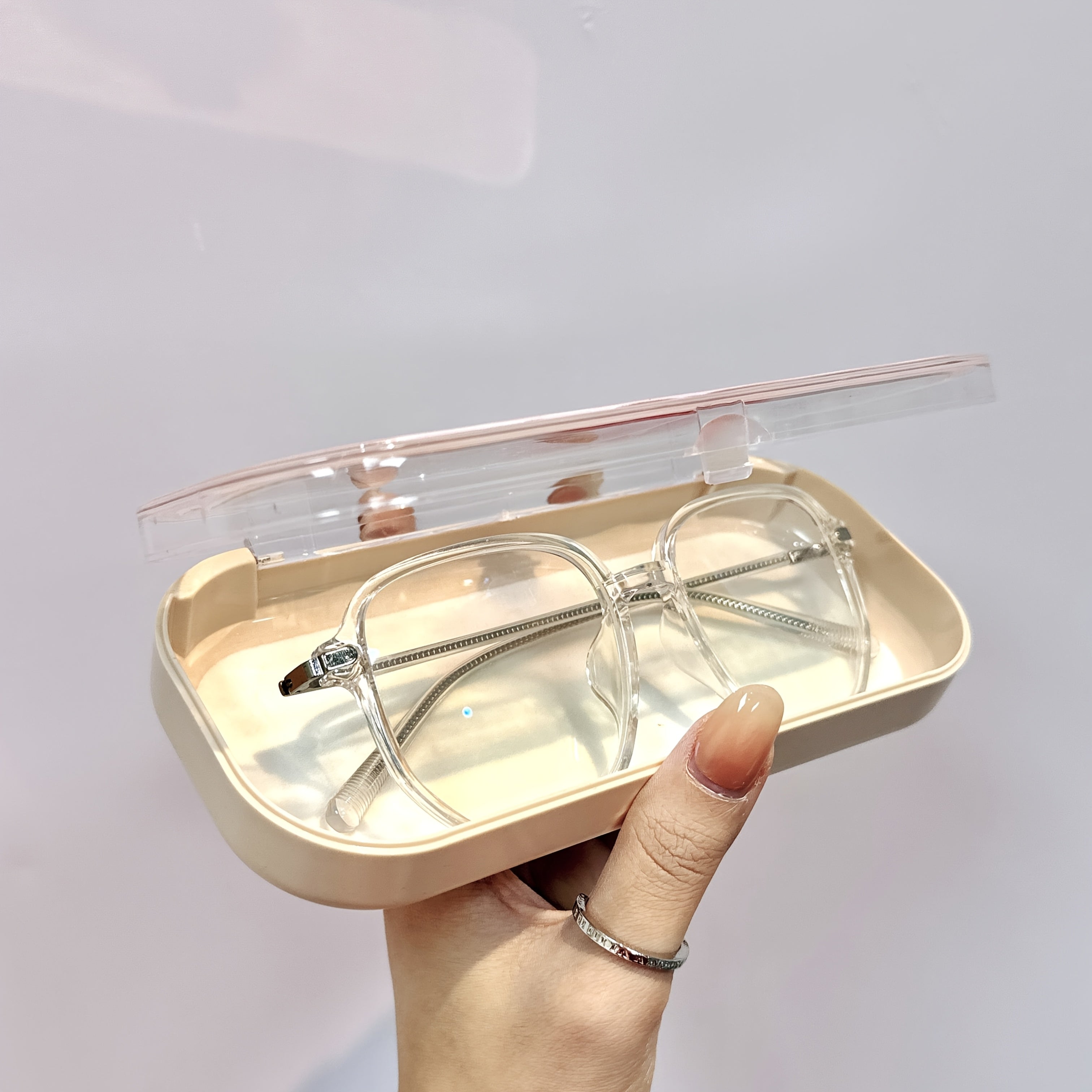 Full Screen Floral Eyewear Case for Men and Women Portable Anti-Pressure Storage for Glasses