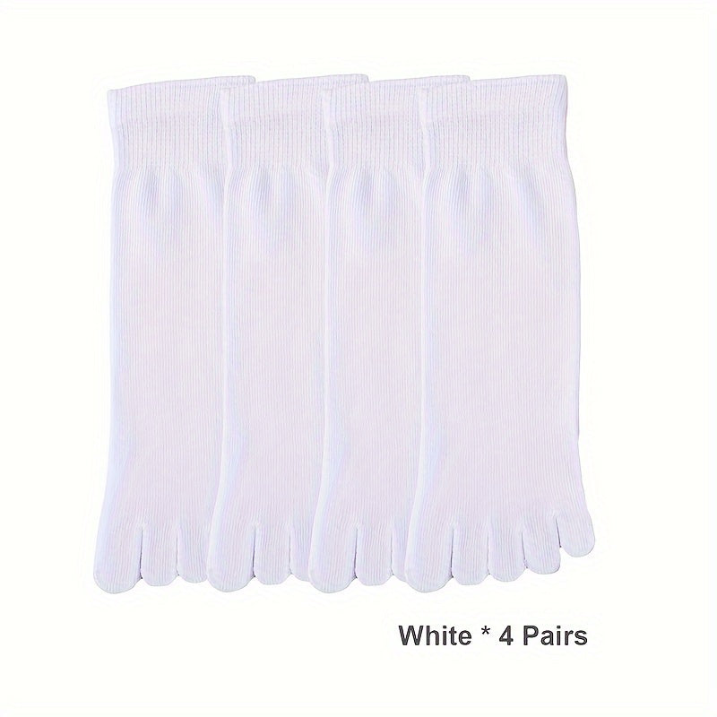 Erkaklar uchun bir rangli besh barmoqli paypoqlar - nafas oladigan, tasodifiy va sport kiyimlari uchun qulay, polyester/spandeks aralashmasi, mashinada yuvish mumkin.