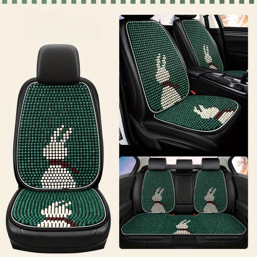Women's Breathable Summer Car Seat Covers with Pearl Beaded Texture